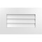 Ekena Millwork Vertical Surface Mount PVC Gable Vent: Non-Functional, w/ 3-1/2"W x 1"P Standard Frame, 22"W x 14"H GVPVE22X1401SN - alternate 1